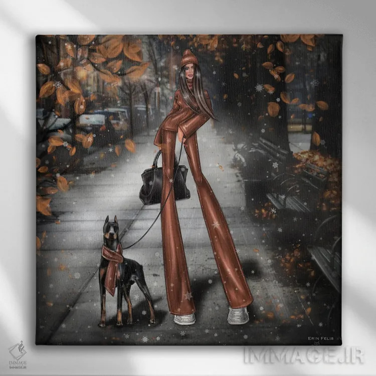 تابلو پاییز اثر ارین فلیس - نمای روبهرو روی دیوار