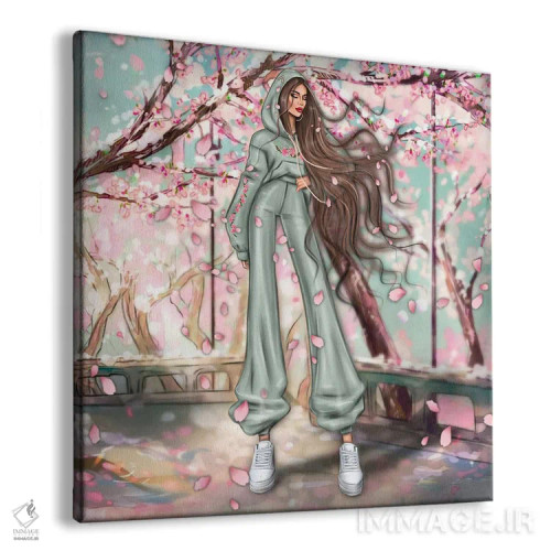 تابلو ساکورا (شکوفه گیلاس ژاپنی) اثر ارین فلیس - نمای پرسپکتیو محصول