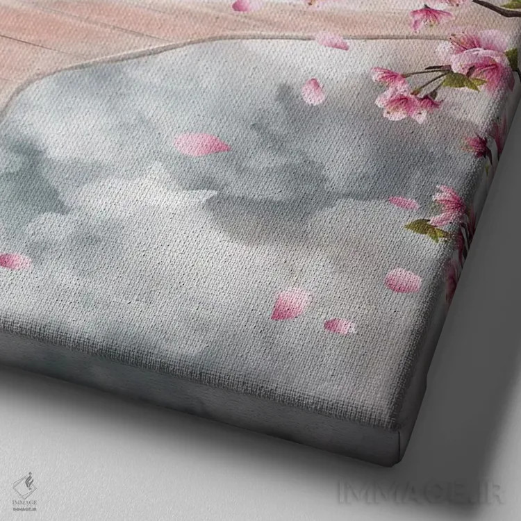 تابلو معلم مژه اثر ارین فلیس - نمای نزدیک بافت بوم