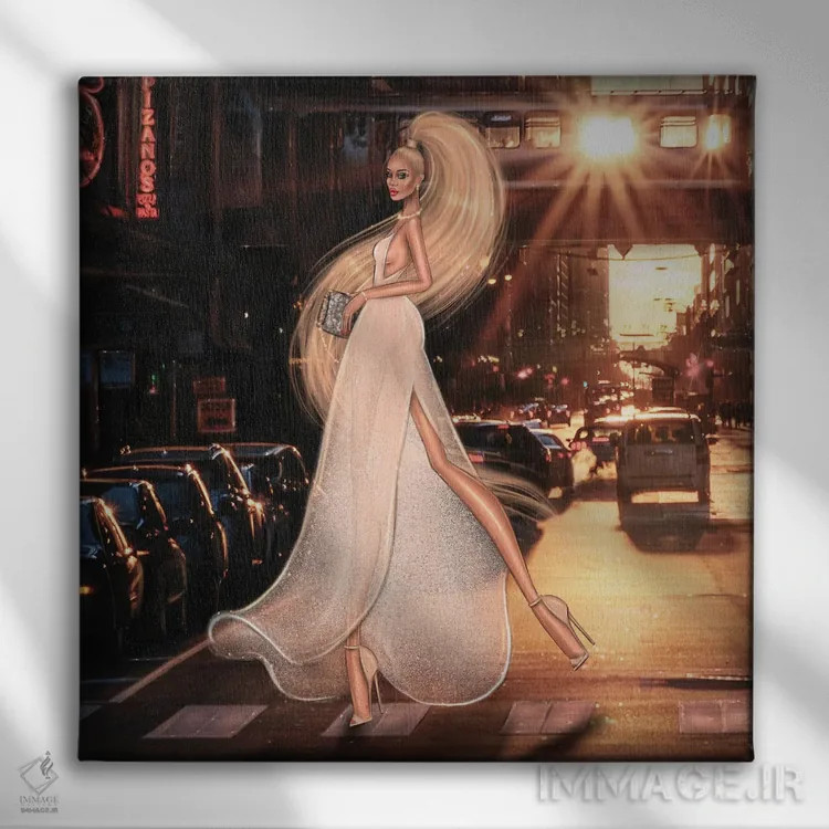 تابلو نیویورک اثر ارین فلیس - نمای روبهرو روی دیوار