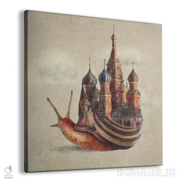 تابلو رویای روزانهٔ حلزون اثر اریک فن - نمای پرسپکتیو محصول