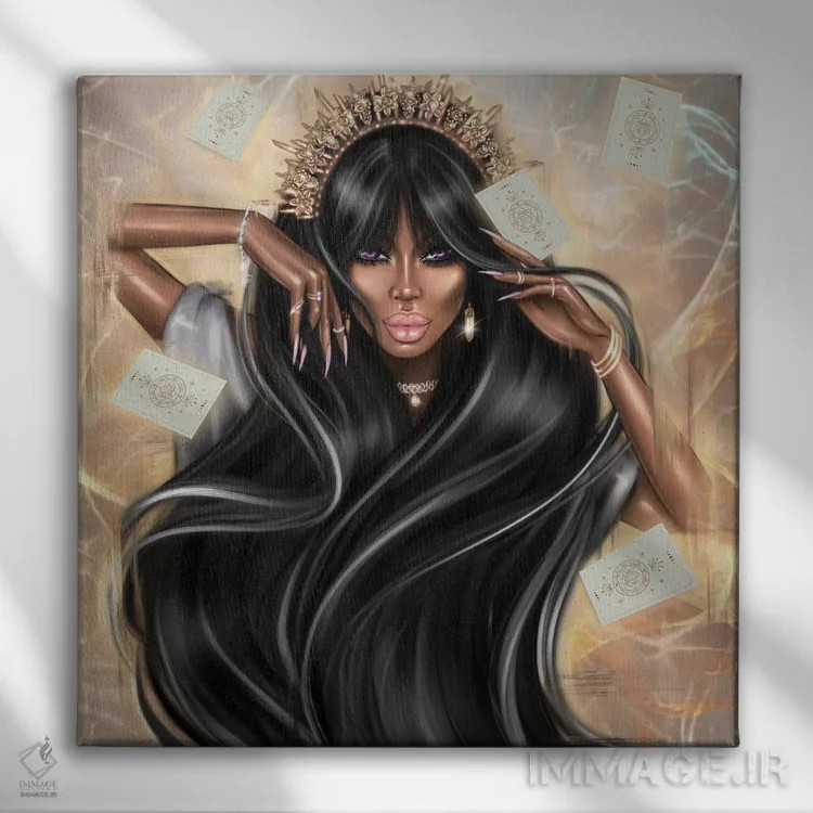 تابلو تاروت (کارت فال) اثر ارین فلیس - نمای روبهرو روی دیوار