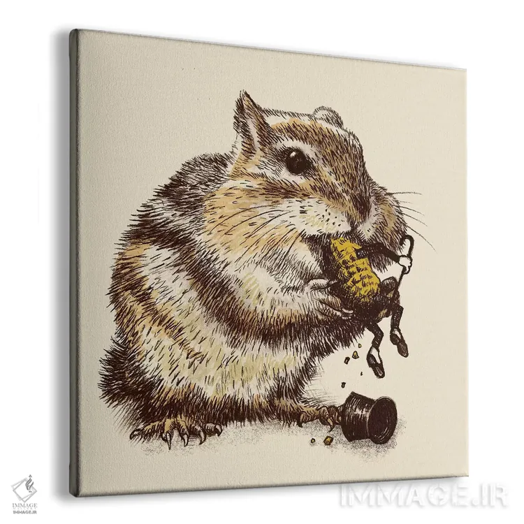 تابلو خطر شغلی اثر اریک فن - نمای پرسپکتیو محصول