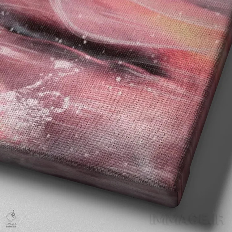 تابلو پری دریایی اثر ارین فلیس - نمای نزدیک بافت بوم