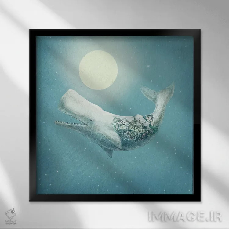 تابلو در دوردست و پهنه دو اثر اریک فن - نمای قابدار مشکی