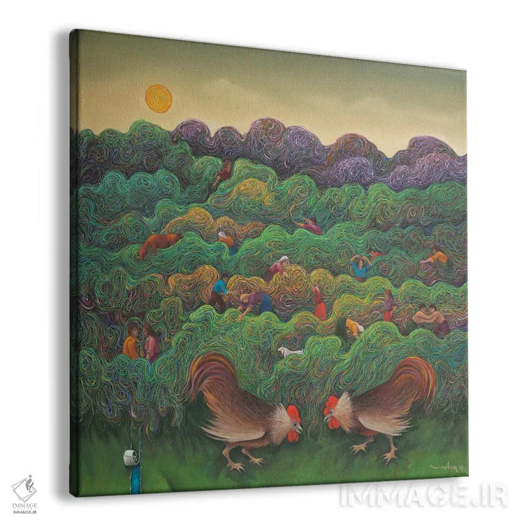 تابلو کشور قدیمی من اثر امین گولر - نمای پرسپکتیو محصول