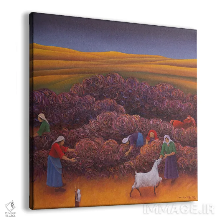 تابلو بوجاری اثر امین گولر - نمای پرسپکتیو محصول