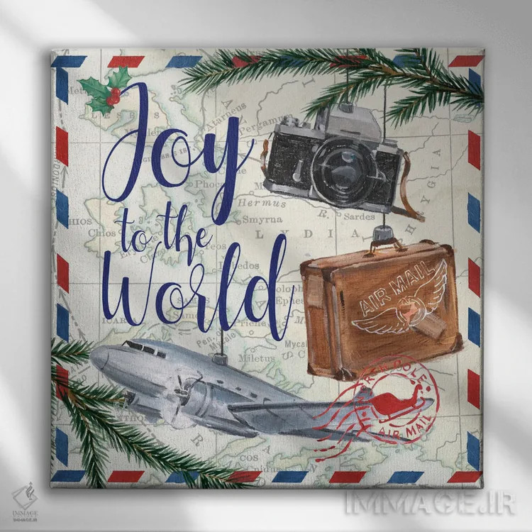 تابلو کریسمس هوایی (قسمت دوم) اثر اتان هارپر - نمای روبهرو روی دیوار