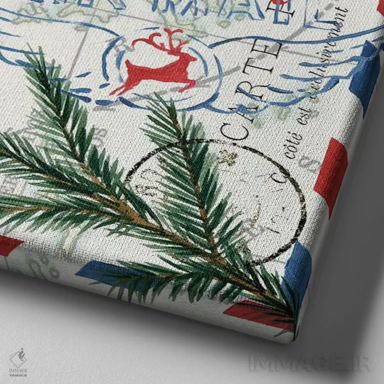 تابلو کریسمس هوایی (قسمت اول) اثر اتان هارپر - نمای نزدیک بافت بوم