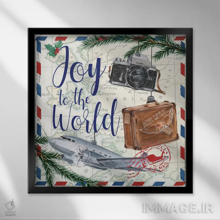 تابلو کریسمس هوایی (قسمت دوم) اثر اتان هارپر - نمای قابدار مشکی