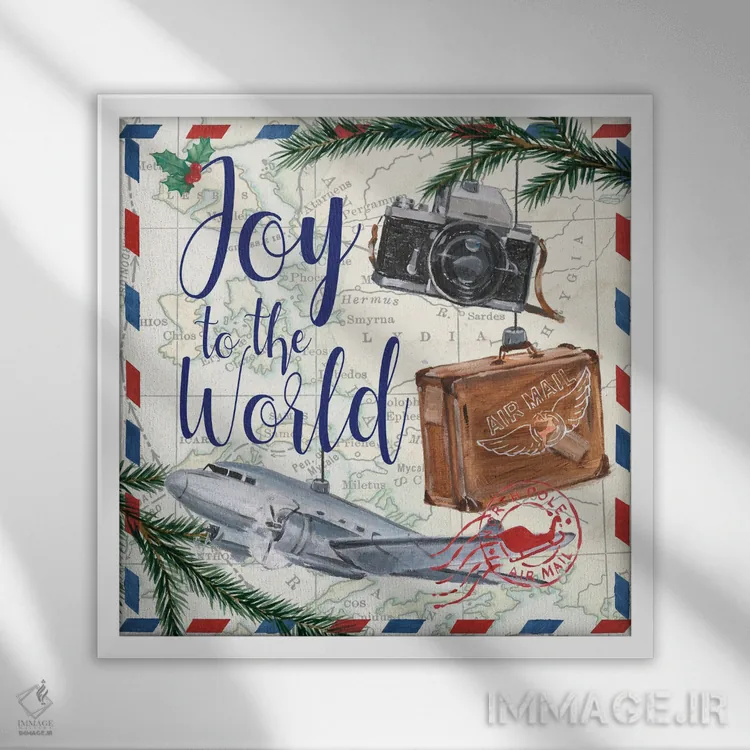 تابلو کریسمس هوایی (قسمت دوم) اثر اتان هارپر - نمای قابدار سفید