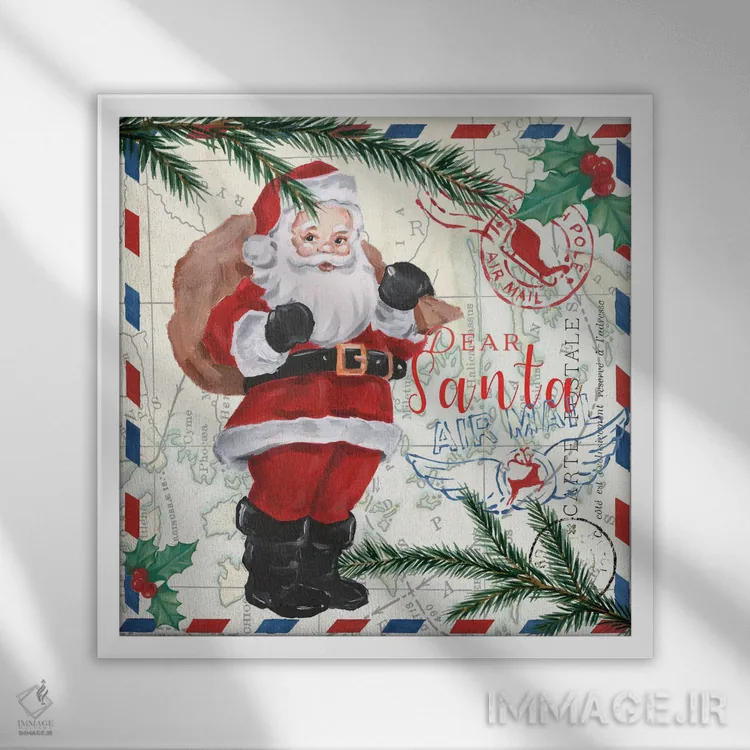 تابلو کریسمس هوایی (قسمت اول) اثر اتان هارپر - نمای قابدار سفید