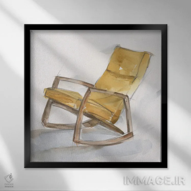 تابلو راحتی رترو (قسمت چهارم) اثر اتان هارپر - نمای قابدار مشکی