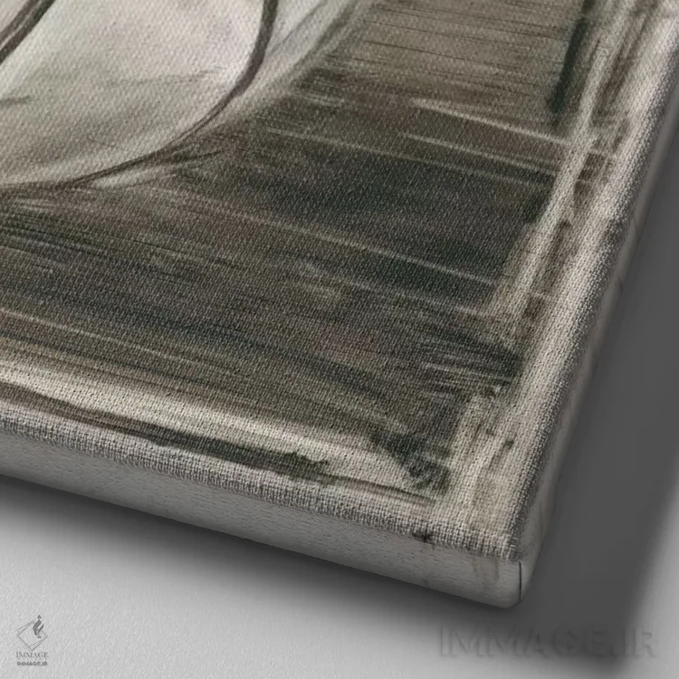 تابلو وینتج وارسیتی (قسمت دوم) اثر اتان هارپر - نمای نزدیک بافت بوم