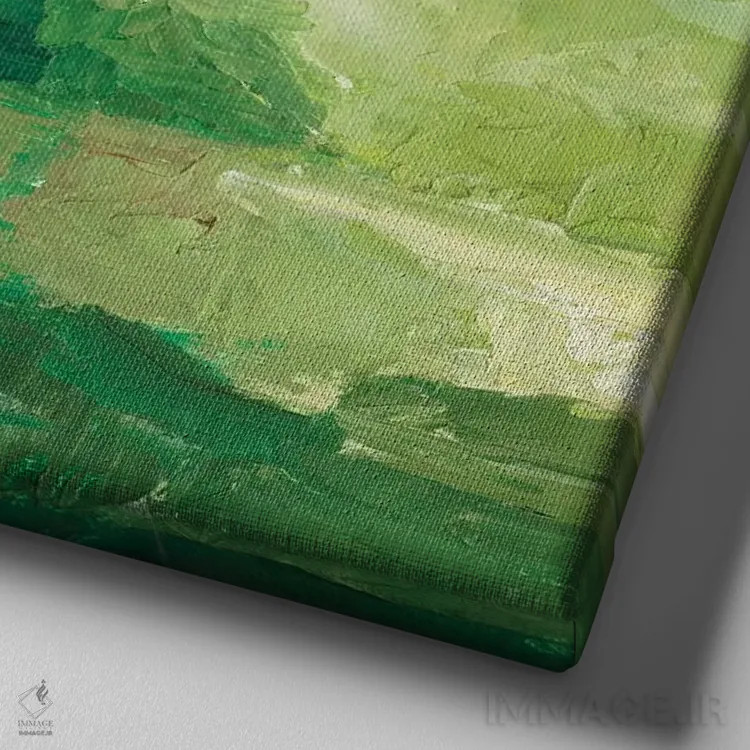 تابلو مسیر روستایی II اثر اتان هارپر - نمای نزدیک بافت بوم