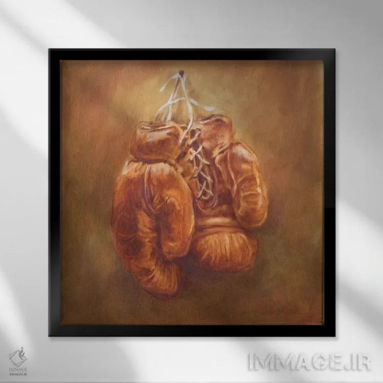 تابلو ورزشهای روستایی I اثر اتان هارپر - نمای قابدار مشکی