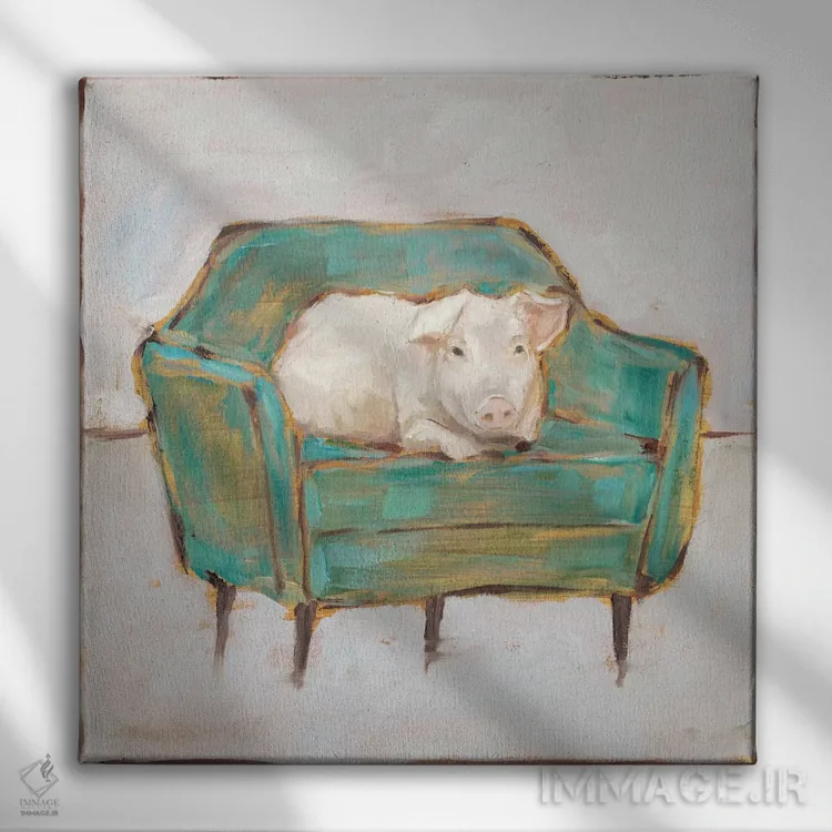 تابلو راحتی موجودات VI اثر اتان هارپر - نمای روبهرو روی دیوار