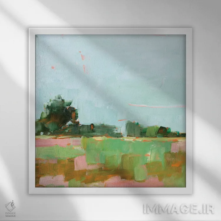 تابلو درخشش تابستانی II اثر اتان هارپر - نمای قابدار سفید