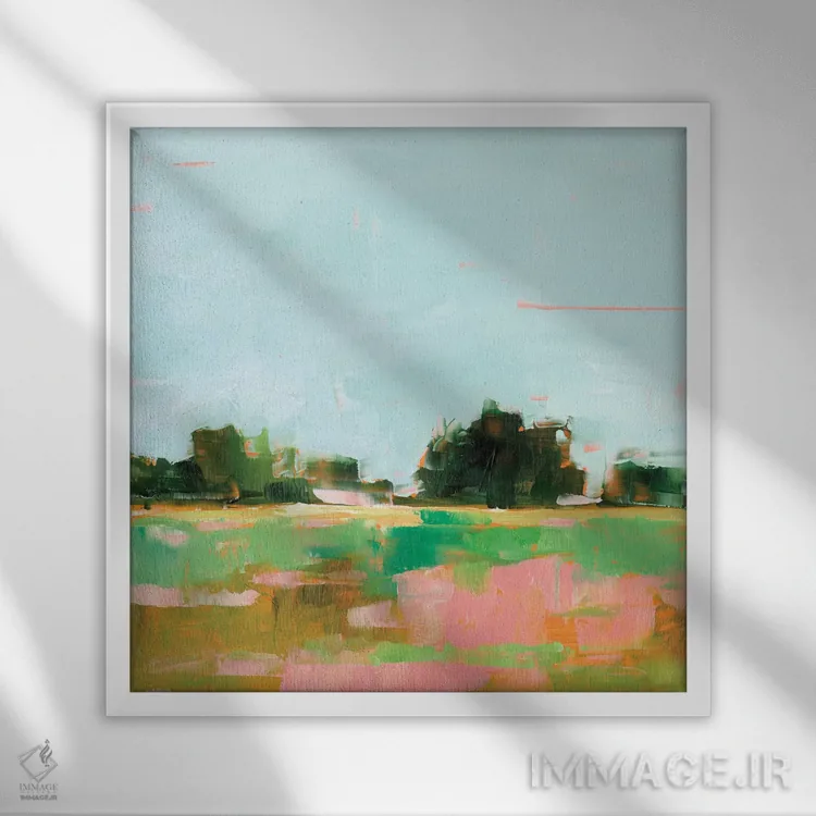 تابلو درخشش تابستانی I اثر اتان هارپر - نمای قابدار سفید