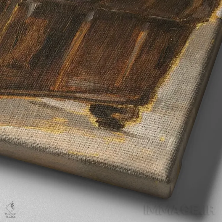 تابلو راحتی شیک II اثر اتان هارپر - نمای نزدیک بافت بوم