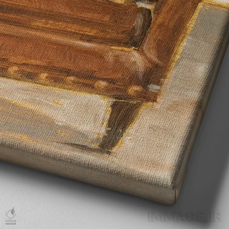 تابلو راحتی شیک III اثر اتان هارپر - نمای نزدیک بافت بوم