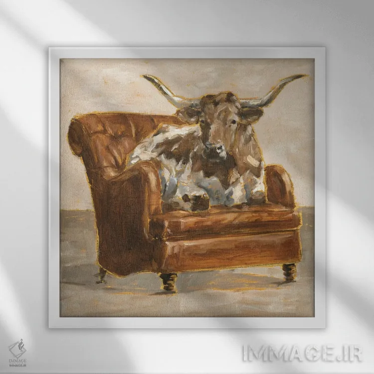 تابلو راحتی شیک I اثر اتان هارپر - نمای قابدار سفید