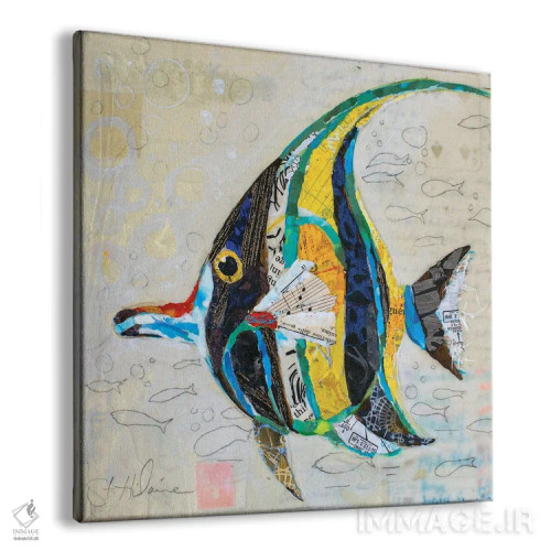 تابلو ماهی موریش آیدل (نوع ماهی دریایی) اثر الیزابت سن هیلر - نمای پرسپکتیو محصول