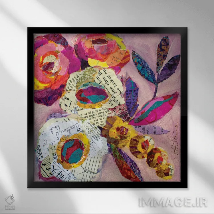 تابلو تولدت مبارک اثر الیزابت سن هیلر - نمای قابدار مشکی