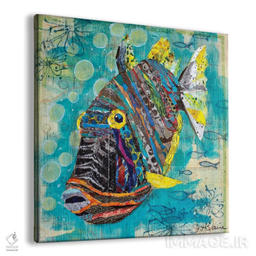 تابلو ماهیهای صخرهای اثر الیزابت سن هیلر - نمای پرسپکتیو محصول