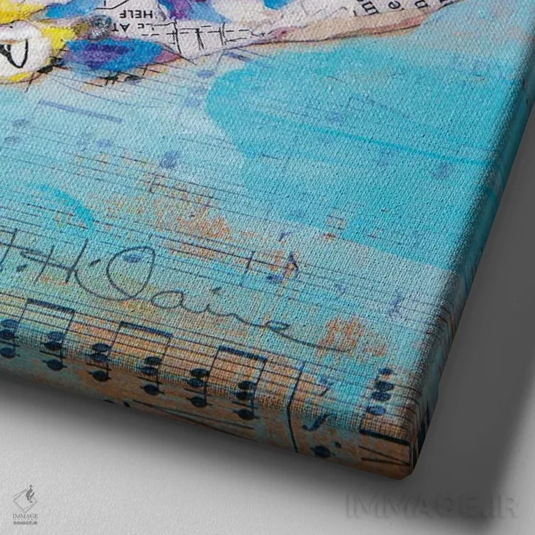 تابلو جایزه درب ورودی اثر الیزابت سن هیلر - نمای نزدیک بافت بوم