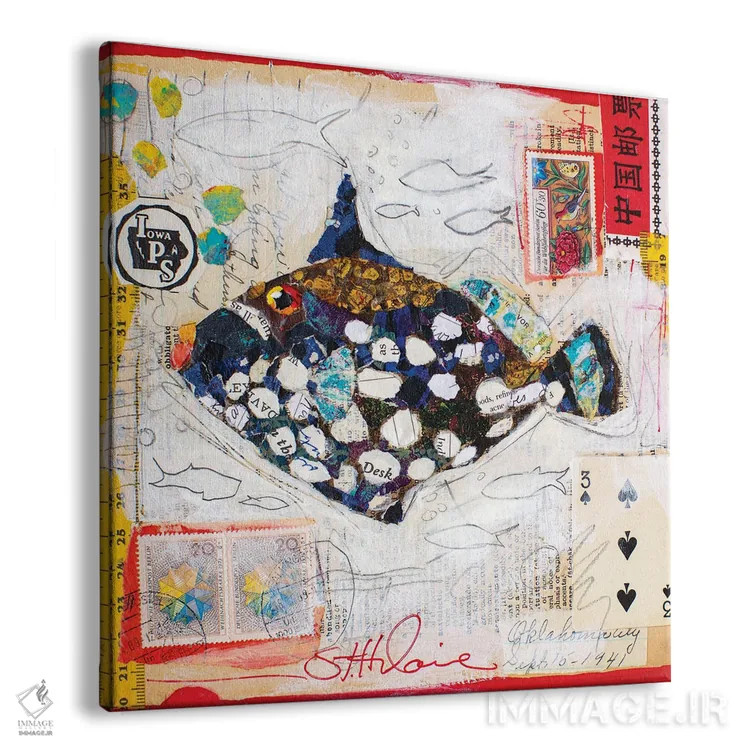 تابلو ماهی دلقک اثر الیزابت سن هیلر - نمای پرسپکتیو محصول