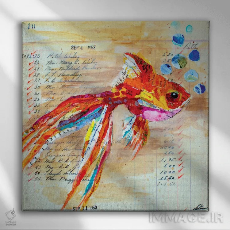 تابلو شماره ۱۰ اثر الیزابت سن هیلر - نمای روبهرو روی دیوار