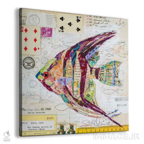 تابلو ماهی فرشته در نهر شجاعت اثر الیزابت سن هیلر - نمای پرسپکتیو محصول