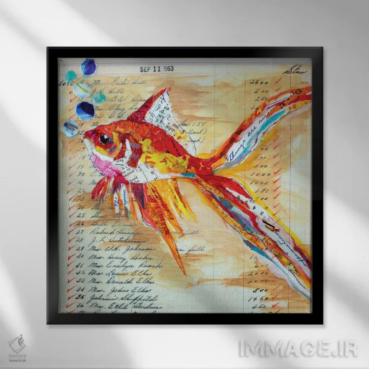 تابلو یازدهم سپتامبر ۱۹۵۳ اثر الیزابت سن هیلر - نمای قابدار مشکی