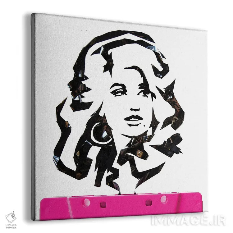 تابلو دالی پارتن (خواننده) اثر اریکا آیریس - نمای پرسپکتیو محصول