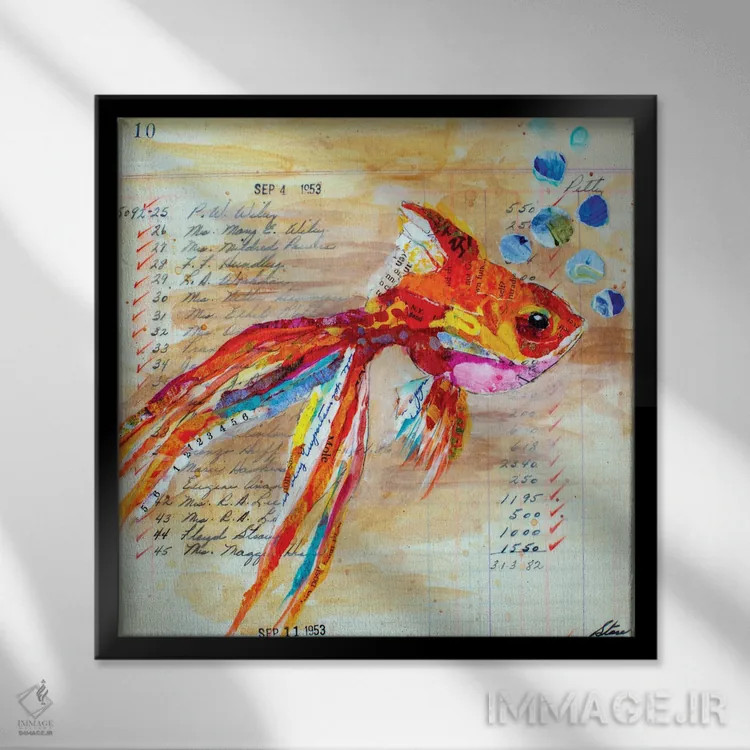 تابلو شماره ۱۰ اثر الیزابت سن هیلر - نمای قابدار مشکی