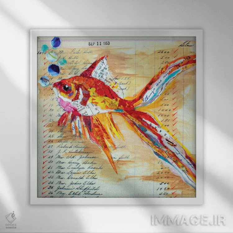 تابلو یازدهم سپتامبر ۱۹۵۳ اثر الیزابت سن هیلر - نمای قابدار سفید