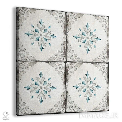 تابلو کاشی کلبه روستایی I اثر الی جونز - نمای پرسپکتیو محصول