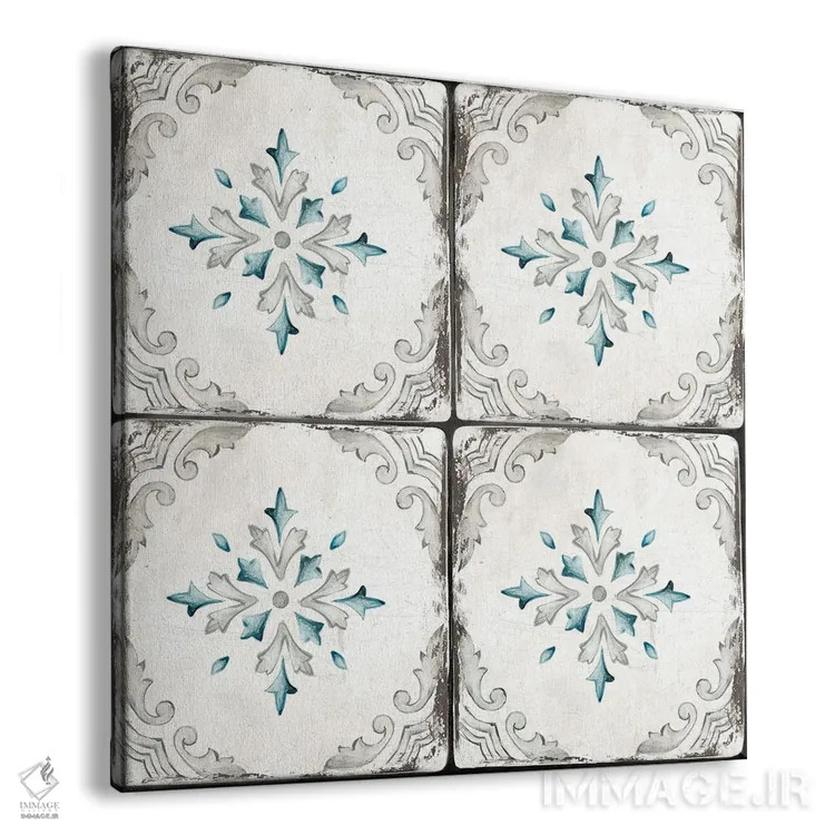 تابلو کاشی کلبه روستایی I اثر الی جونز - نمای پرسپکتیو محصول