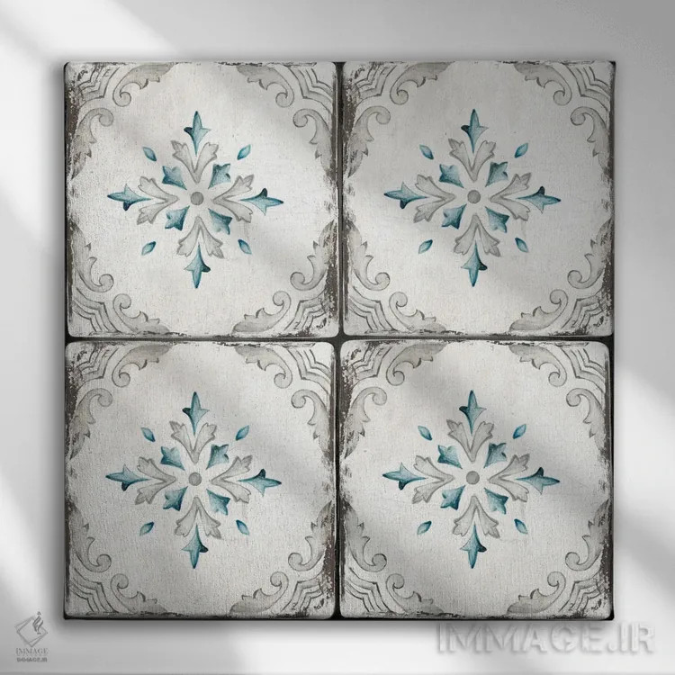 تابلو کاشی کلبه روستایی I اثر الی جونز - نمای روبهرو روی دیوار