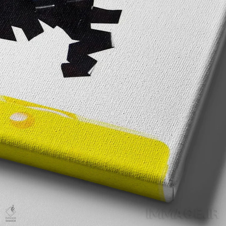 تابلو لورین هیل II (خواننده) اثر اریکا آیریس - نمای نزدیک بافت بوم