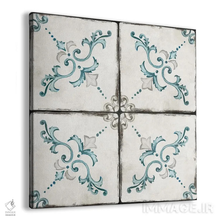 تابلو کاشی کلبه روستایی II اثر الی جونز - نمای پرسپکتیو محصول