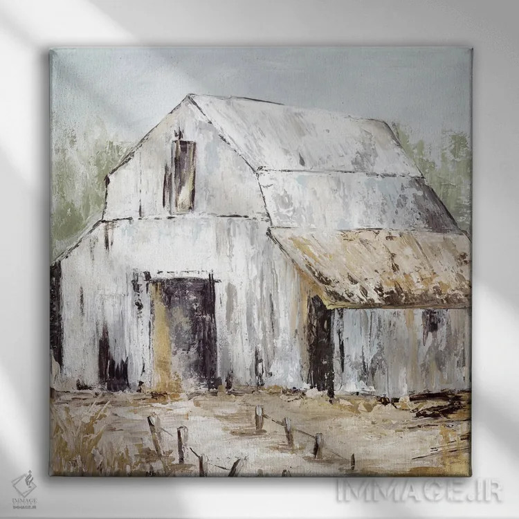 تابلو انبار سفید اثر الی جونز - نمای روبهرو روی دیوار