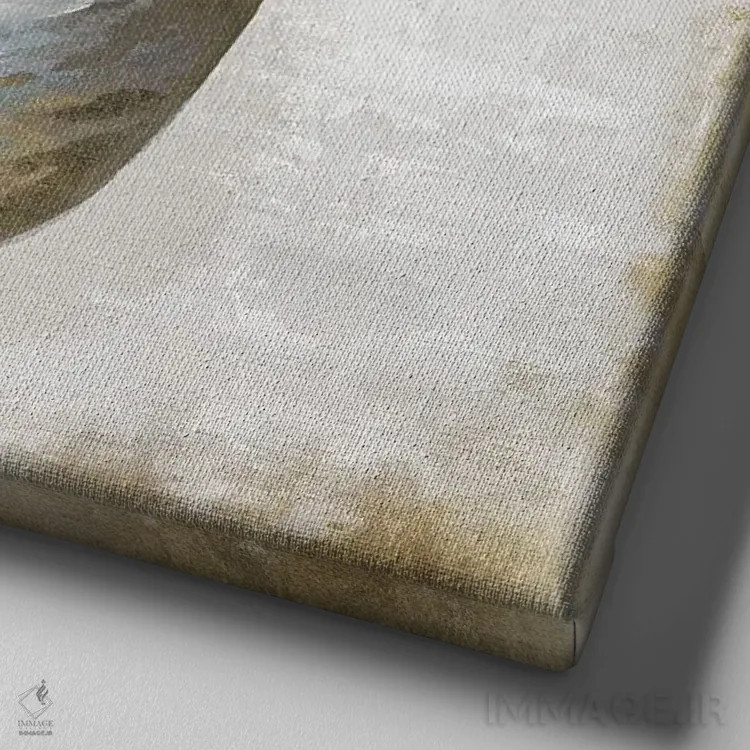 تابلو کوزا I اثر الی جونز - نمای نزدیک بافت بوم