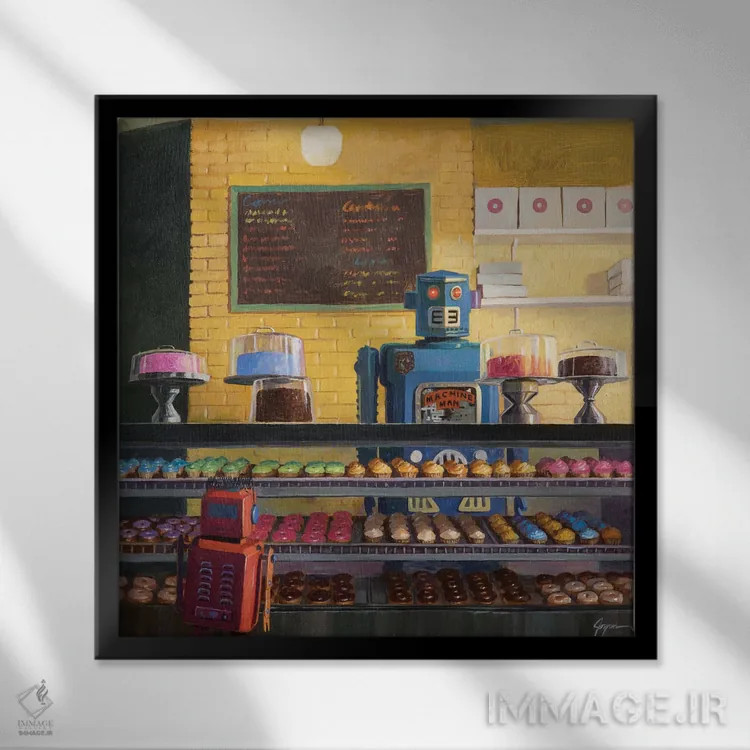 تابلو دودلی اثر اریک جوینر - نمای قابدار مشکی