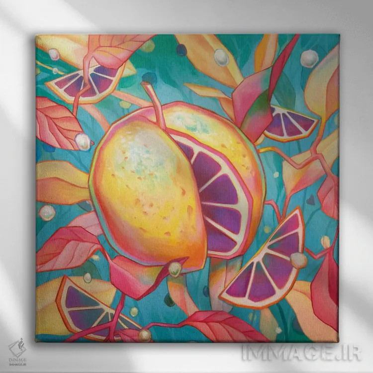 تابلو مرکبات کیهانی اثر اجیوا ابنبه - نمای روبهرو روی دیوار