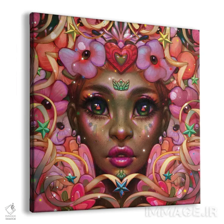 تابلو شاهزاده صورتی اثر اجیوا ابنبه - نمای پرسپکتیو محصول