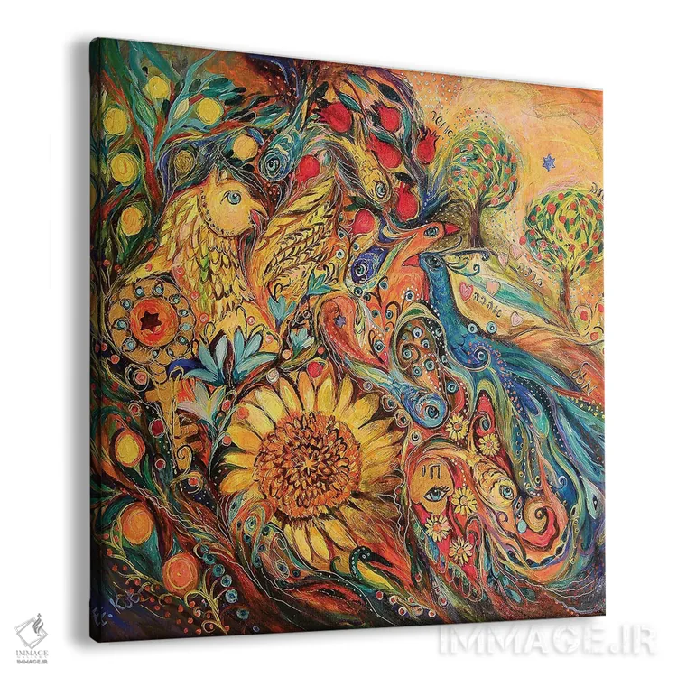 تابلو گریفین طلایی اثر النا کوتلیارکر - نمای پرسپکتیو محصول