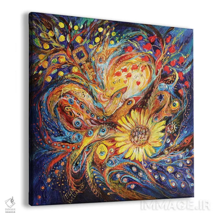 تابلو غروب آبی عمیق اثر النا کوتلیارکر - نمای پرسپکتیو محصول