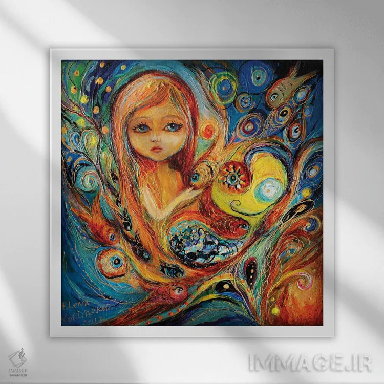 تابلو پری دریایی کوچک من، بتسی اثر النا کوتلیارکر - نمای قابدار سفید